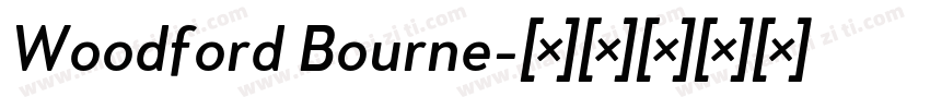 Woodford Bourne字体转换